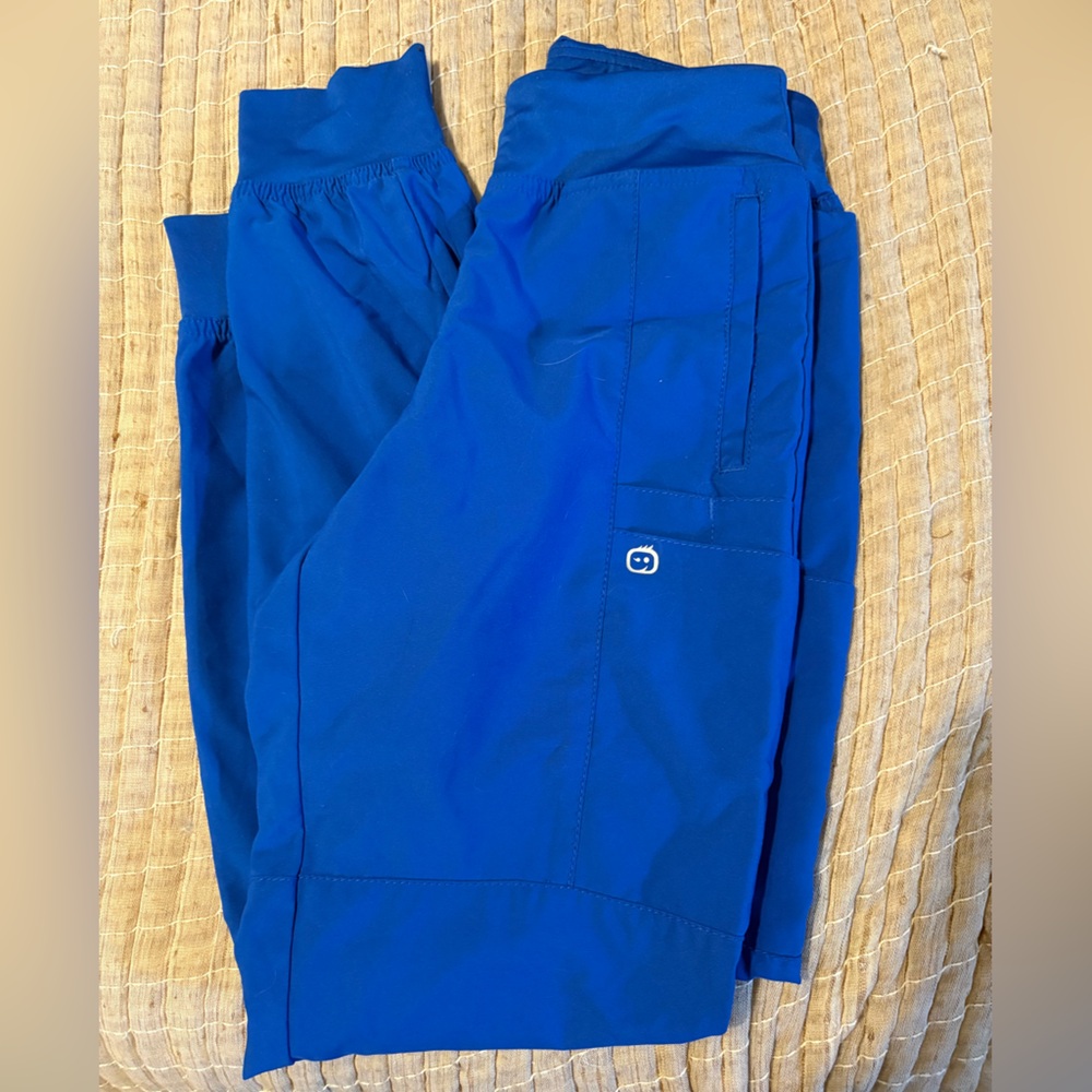 Royal Blue Wonderwink High Waisted Jogger Scrubs